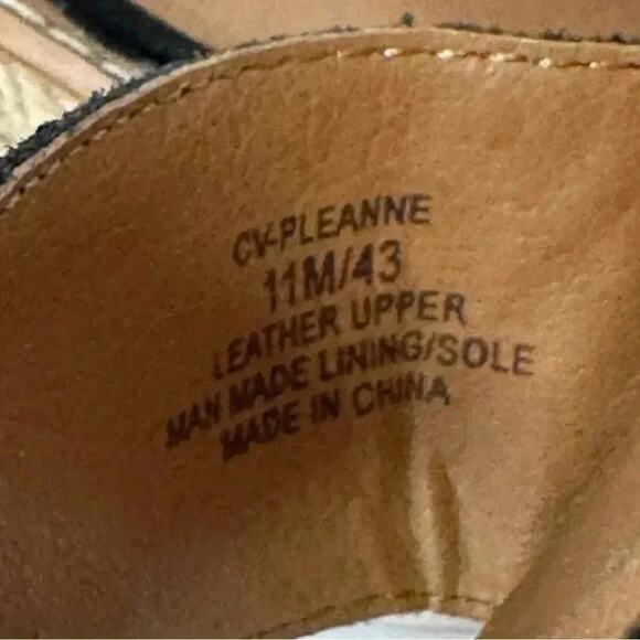 Crown Vintage Platform Espadrille Sandals Black Size11 - Picture 7 of 9